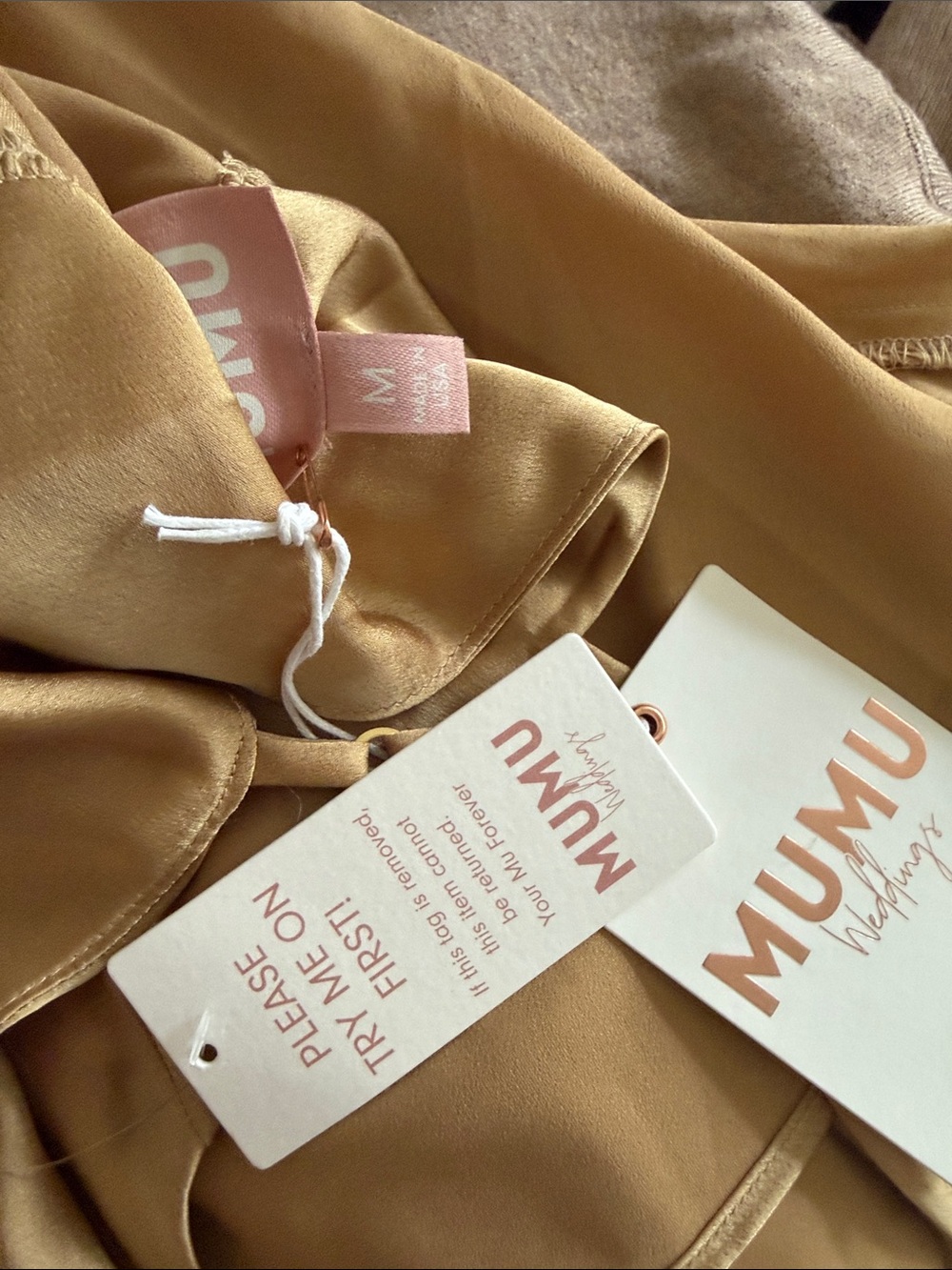 Show me Your Mumu Verona Cowl Dress - gold - Picture 6 of 8
